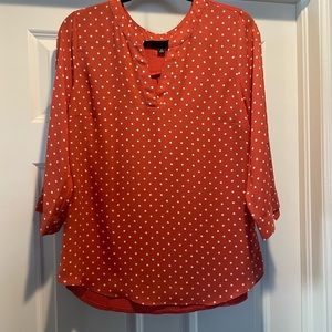 EUC orange 3/4 sleeve tunic